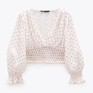 Zara Polka Dot Crop top